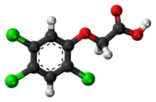 Ball-and-stick model of 2,4,5-T