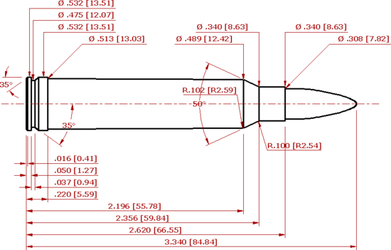 300 Winchester Magnum Schematic