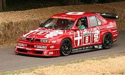 Alfa Romeo 155 V6 Ti, the 1993 DTM season winner with Nicola Larini, at the 2010 Goodwood Festival of Speed.