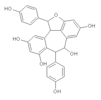 Chemical structure of ampelopsin A