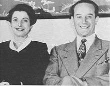 Jacobo Árbenz seated next to his wife María Villanova