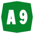 A9 Motorway shield}}