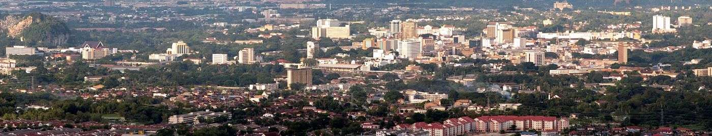 Panorama view of Ipoh