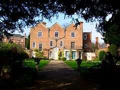 Belgrave Hall Museum: the garden front