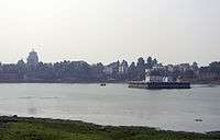 Image of Bindusagar tank with Lingaraja temple in the background