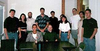 The Bomis staff, summer 2000