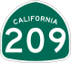 State Route 209 marker