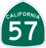 State Route 57 marker