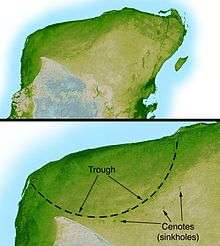 topographic diagram showing round geographic features