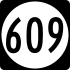 State Route 609 marker