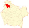 Location in the Araucanía Region