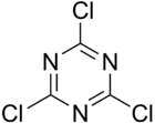 Skeletal formula of cyanuric chloride