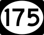 Route 175 marker