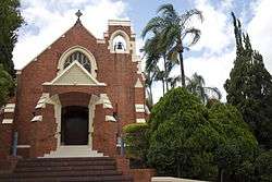 The entrance to the Canon Jones Memorial Chapel