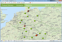 GIS-Based Supply Chain Simulation Model