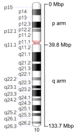 Map of Chromosome 10