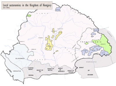 Map of the Kingdom of Hungary