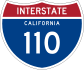 Interstate 110 marker