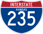 Interstate 235 marker