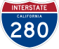 Interstate 280 marker