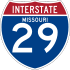 Interstate 29 marker