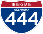 Interstate 444 marker