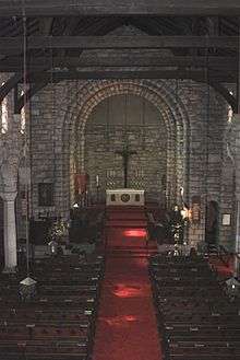 Interior of St Boniface Anglican church in Germiston South Africa