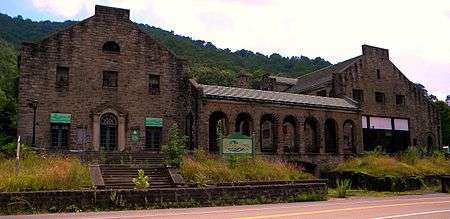 A sandstone building