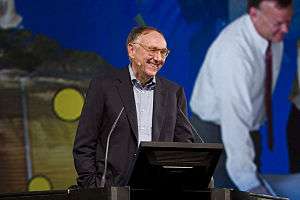 Jack Dangermond at the Esri UC Plenary Session.