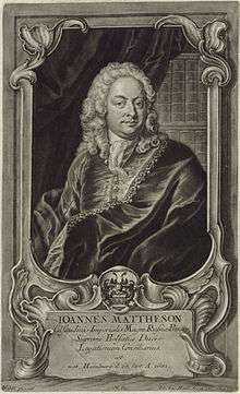 portrait of the music theorist Johann Mattheson