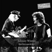 Johnny Winter and Jon Paris live on stage