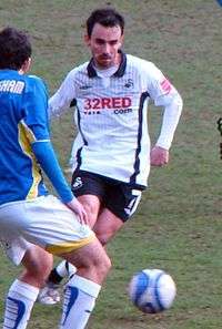 Leon Britton playing for Swansea City F.C.