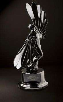 The statue for the Grand LIA award