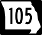 Route 105 marker