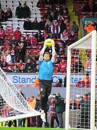 Bunn warming up during his time playing for Blackburn Rovers