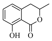 Chemical structure of mellein