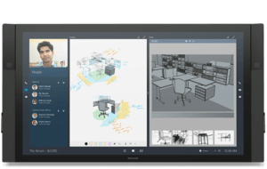 The front face view of the Surface Hub