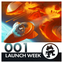 Monstercat's Launch Week album art work by Petirep