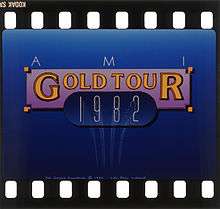 Promotional slide for the AMI Gold Tour, 1983.