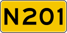 Provincial highway 201 shield}}