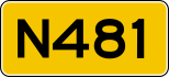 Provincial highway 481 shield}}