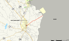 Map of New Hampshire Route 4