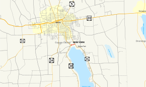 Map of New York State Route 437