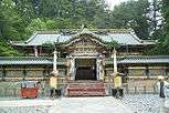 Karamon (Chinese gate), Haiden (prayer hall), and Honden (Main hall) at Toshogu