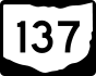 State Route 137 marker