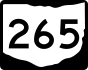 State Route 265 marker