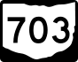 State Route 703 marker