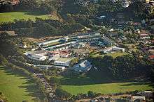 Aerial photo of the school grounds