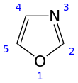 Skeletal formula with numbers