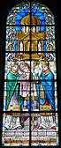 Stained glass inside the Cathédrale Saint-Front de Périgueux